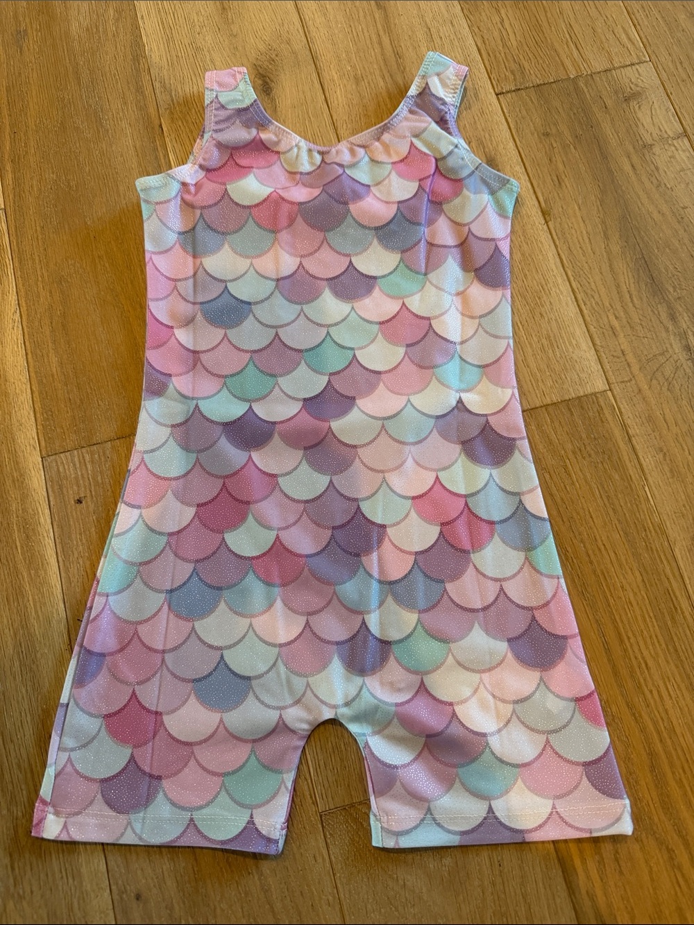 Girls' mermaid gymnastics leotard